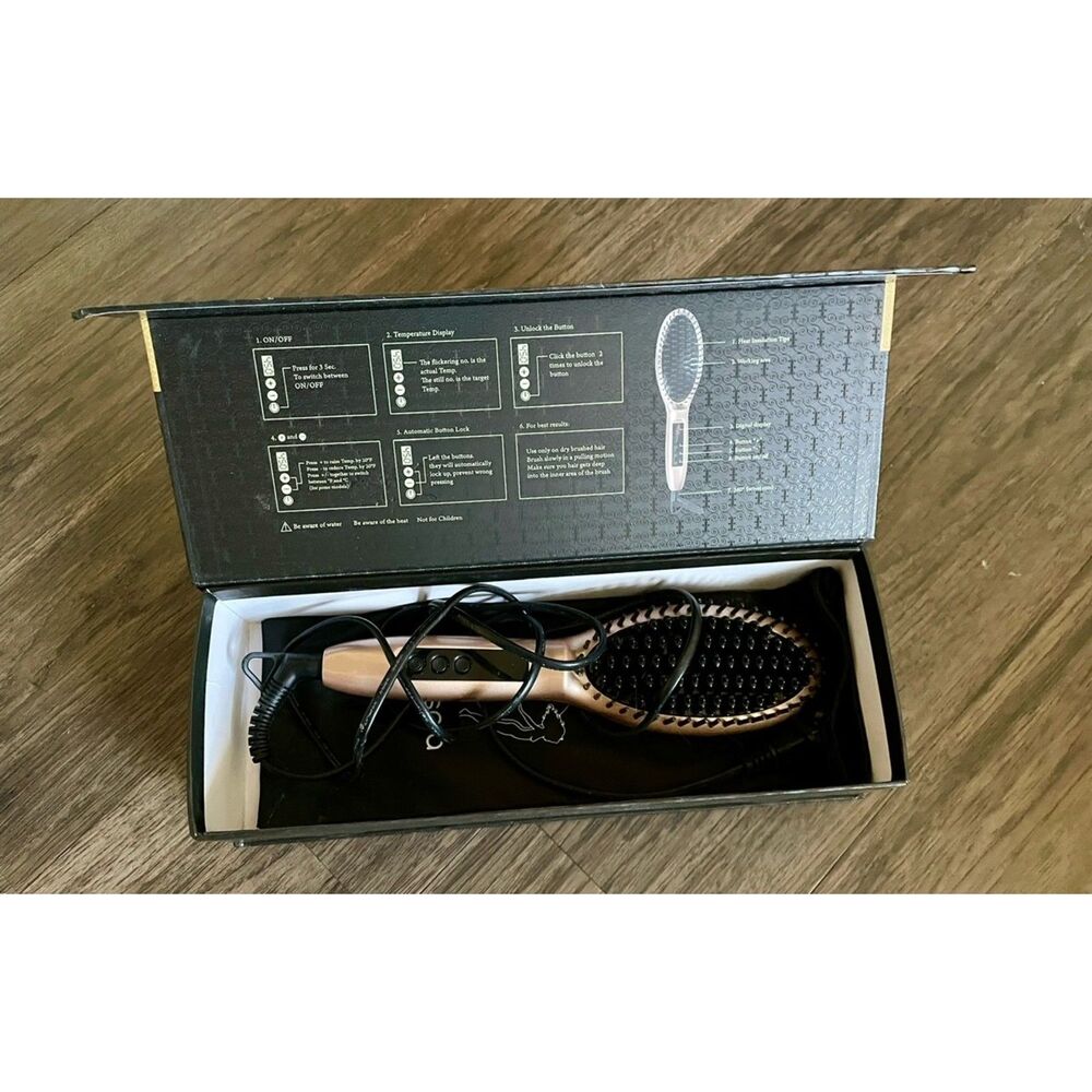 Gisala Metal Ceramic Heater Hair Straightening Brush
